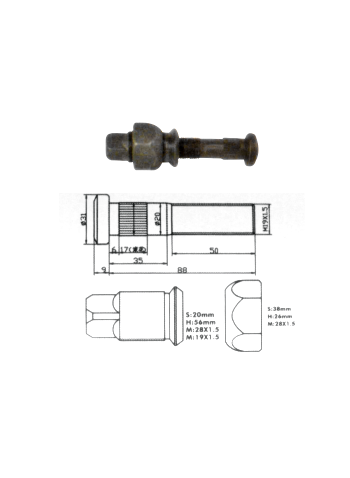 PARAFUSO DO PNEU FA8306