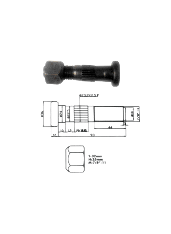 PARAFUSO DO PNEU FA8305